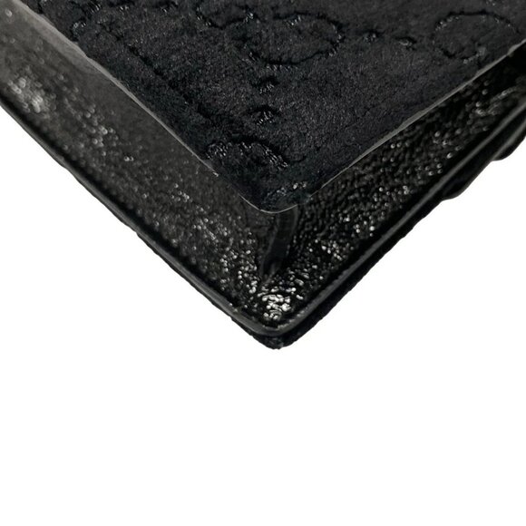 Auth GUCCI Duonisos,GG Pattern 476432 Black Velour Patent Leather - Shoulder Bag - Picture 3 of 16